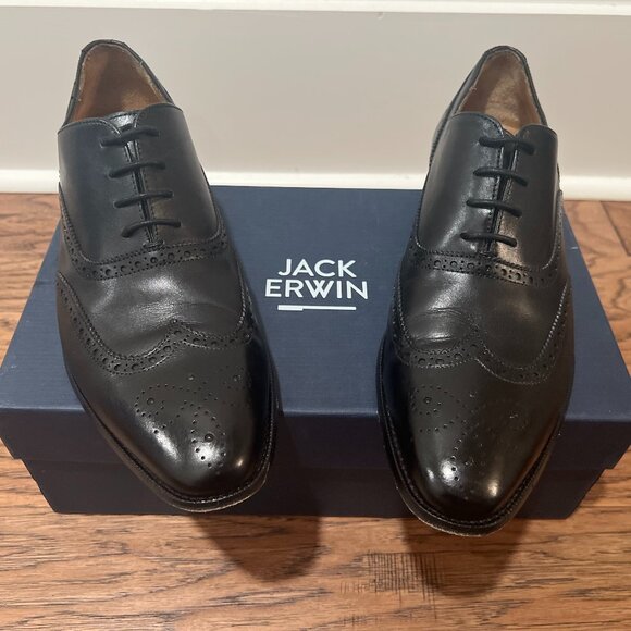 JACK ERWIN ADAM WINGTIP OXFORD BROGUE - MEN'S SZ 10.5 - Picture 1 of 7